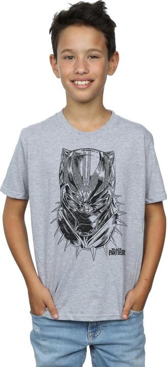 Image du produit T-shirt Garçons Black Panther Spray Headshot (152, 158)