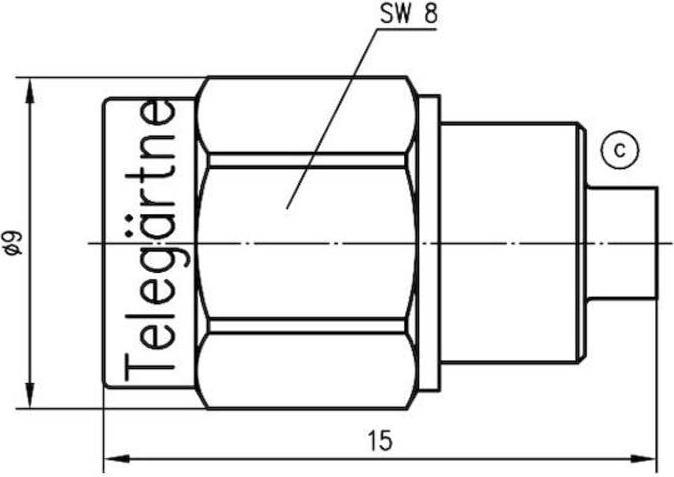 Image du produit Telegärtner SMA termination plug 20 dB 50 Ohm