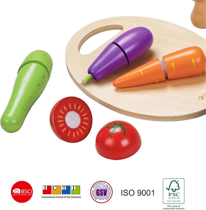 Actual product image Classic World Wooden vegetables