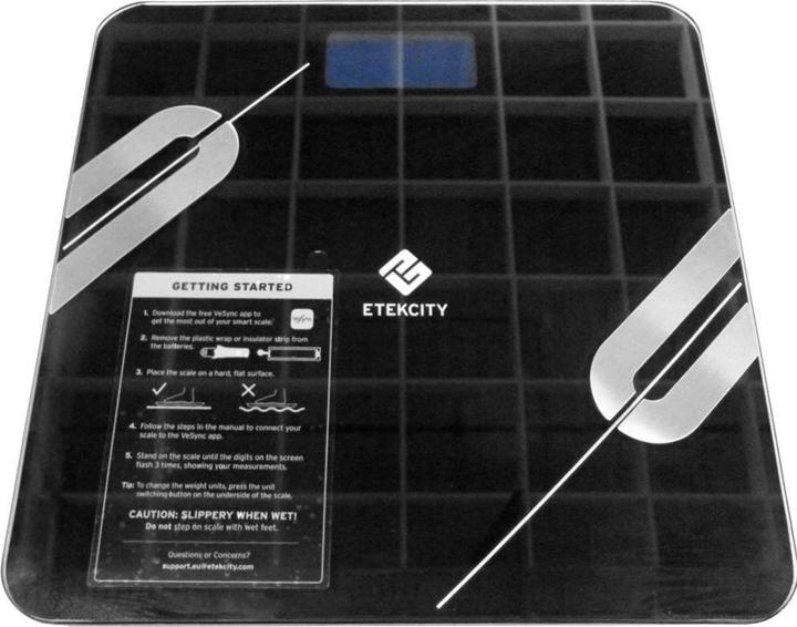 Produktbild Etekcity Bluetooth Körperfettwaage Smart Digitale Waage- Black (180 kg)