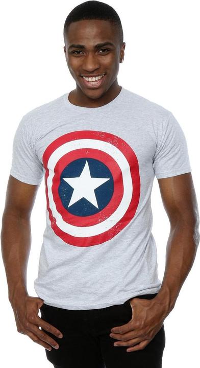 Immagine prodotto Maglietta Capitan America Distressed Shield Uomo (L)