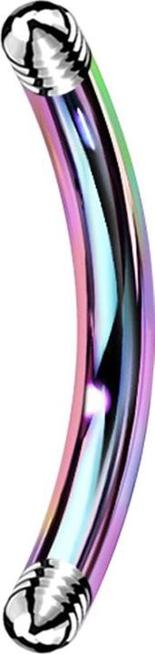Star Piercing Bananen-Stab farbig (ohne Messing, Titan G23)