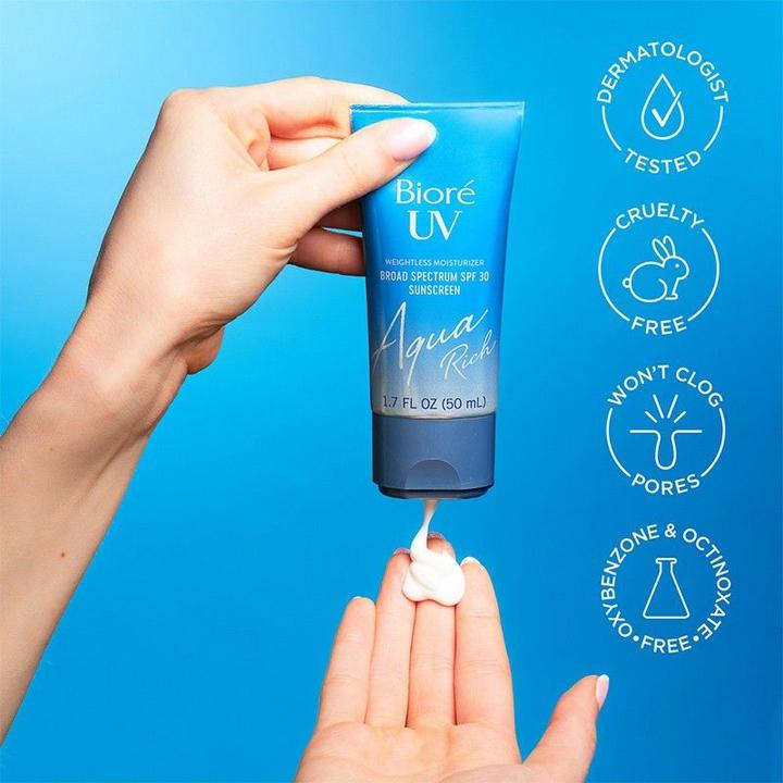 Actual product image Bioré Aqua Rich UV (Sun gel, SPF 50, 50 ml)