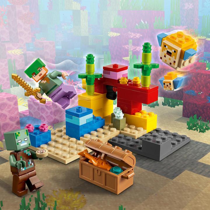 Actual product image LEGO The coral reef (21164, LEGO Minecraft)