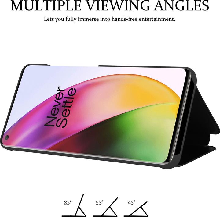 Actual product image Cadorabo Book Smart View Mirror Cover (Oneplus 8)