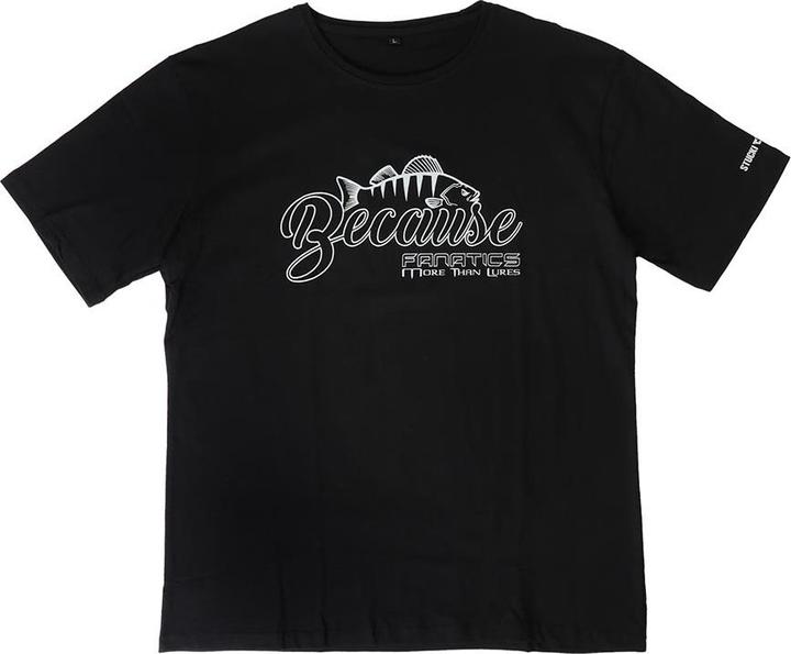 Produktbild Stucki Fishing T-Shirt Because Fanatics, Schwarz (L)