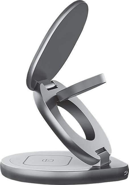 Actual product image Forever MAWC-200 magnetic wireless charger 15W grey 3in1 (15 W)