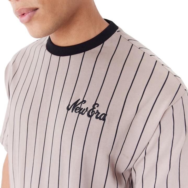 Produktbild New Era Oversized Shirt - PINSTRIPE ash brown - XL (XL)