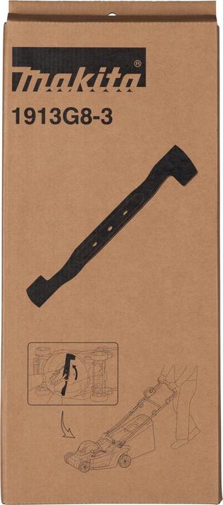 Actual product image Makita 1913G8-3 Sichelmesser passend für Akku-Rasenmäher LM003G Durchmesser 38 (Lawn mower, Garden machinery spare parts)
