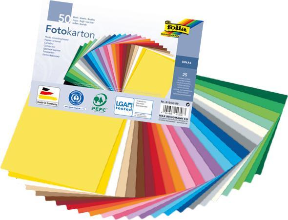 Immagine prodotto Folia Cartone fotografico A4, salmone, 50 pezzi (300 g/m², 1 x)