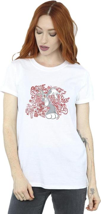 Immagine prodotto Looney Tunes ACME Doodles Bugs Bunny Maglietta Ampia Donna (M)