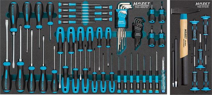 Image du produit HAZET Chariot à outils 179NXXL-7/340 L959xP518xH1020mm 600 kg 7 tiroirs 340 pièces tôle d'acier (340 x)