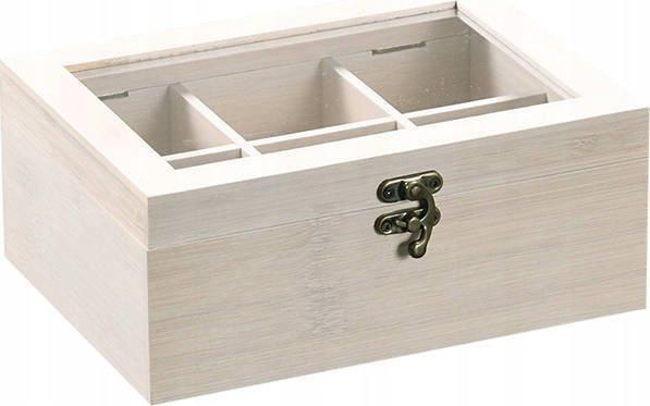 Produktbild Kesper Tee-Box 6 Fächer 21,7x16 weiss