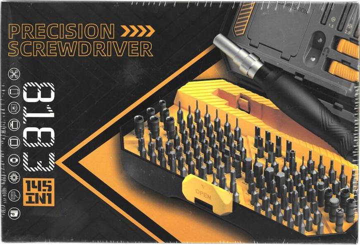 Actual product image Jakemy JM-8183 145 in 1 precision screwdriver set with accessories, black
