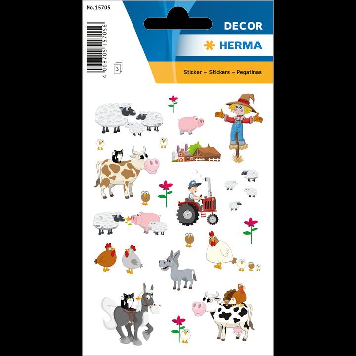 Actual product image Herma Farm stickers