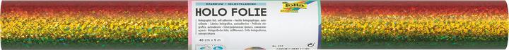 Actual product image Folia Holographic adhesive foil, 400 mm x 5 m, rainbow
