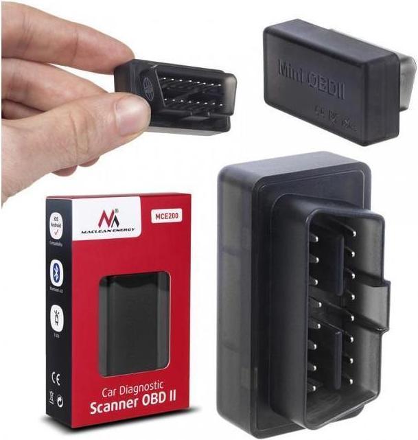 Image du produit Maclean Outils de diagnostic pour véhicule OBD2/Bluetooth MCE200