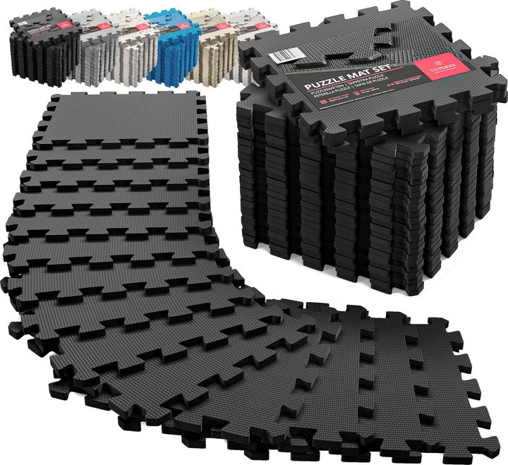 BeMaxx Jeu de tapis de puzzle protecteur (1 cm)