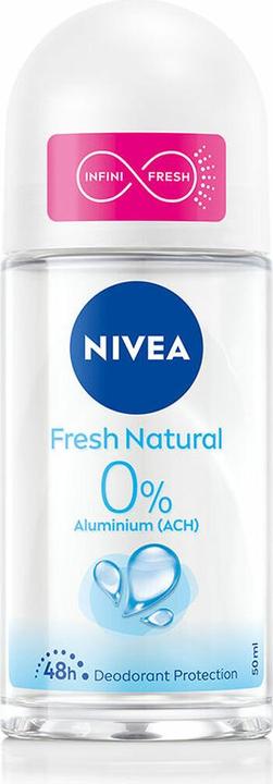 NIVEA 0% Aluminium Natürlicher Deo Roll-On 50ml (Roll-on, 50 ml)