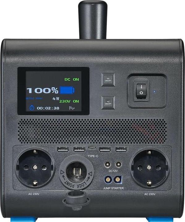 Immagine prodotto Ective BlackBox 15 Lithium Powerstation 1500W 1497Wh Batteria USB 12V 230V Campeggio (1497 Wh, 20 kg)