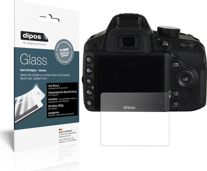 Image du produit Dipos Film de Protection d’écran Anti-Shock (Protecteur d'écran, Nikon D3200)