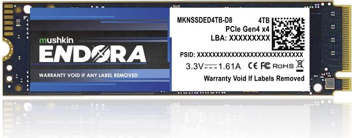 Produktbild Mushkin M.2 4TB Endora NVMe PCIe4.0 x 4 (4000 GB, M.2 2280)
