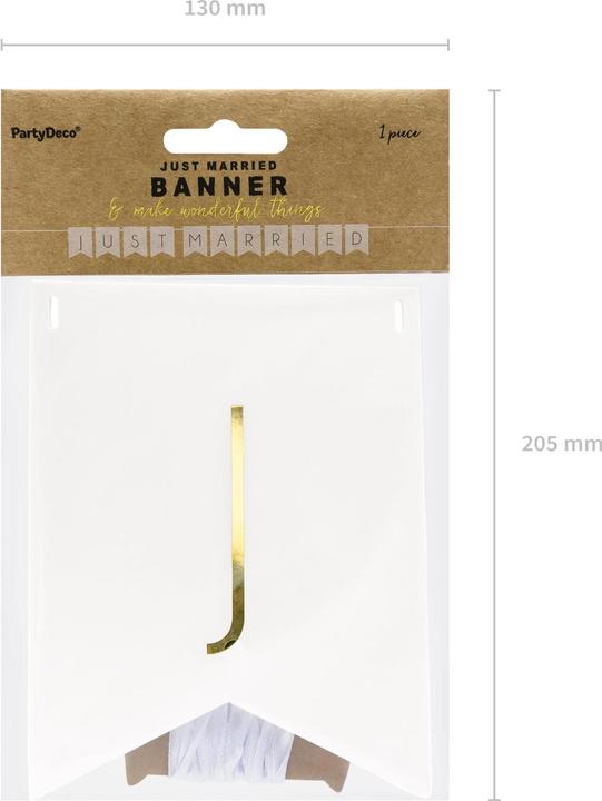 Actual product image Partydeco Just Married