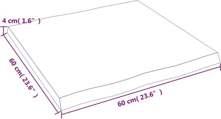 Actual product image VidaXL Chaim (60 x 60 x 4 cm)