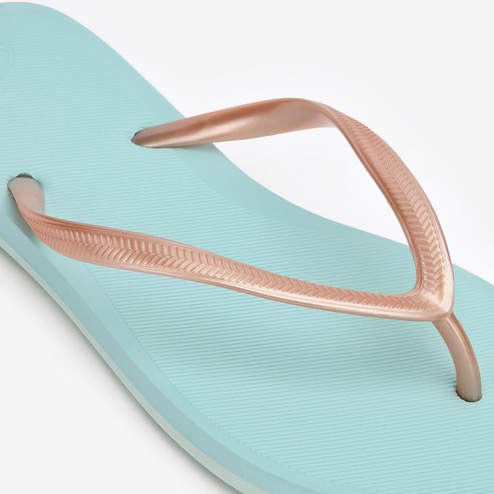 Produktbild Olaian Zehensandalen Damen 500 Gold blau (39)