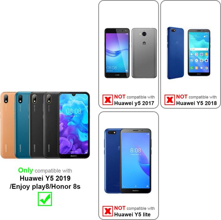 Produktbild Cadorabo Flower Book Cover (Huawei Y5 (2019), Honor 8s)