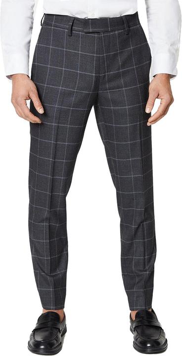 Actual product image Burton Mens Windowpane Check Slim Tailored Suit Trousers (28)