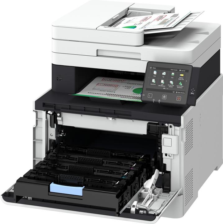 Produktbild Canon i-SENSYS MF735Cx A4 Farblaserdrucker MFP drucken kopieren und scannen faxen (Laser, Schwarz-Weiss)