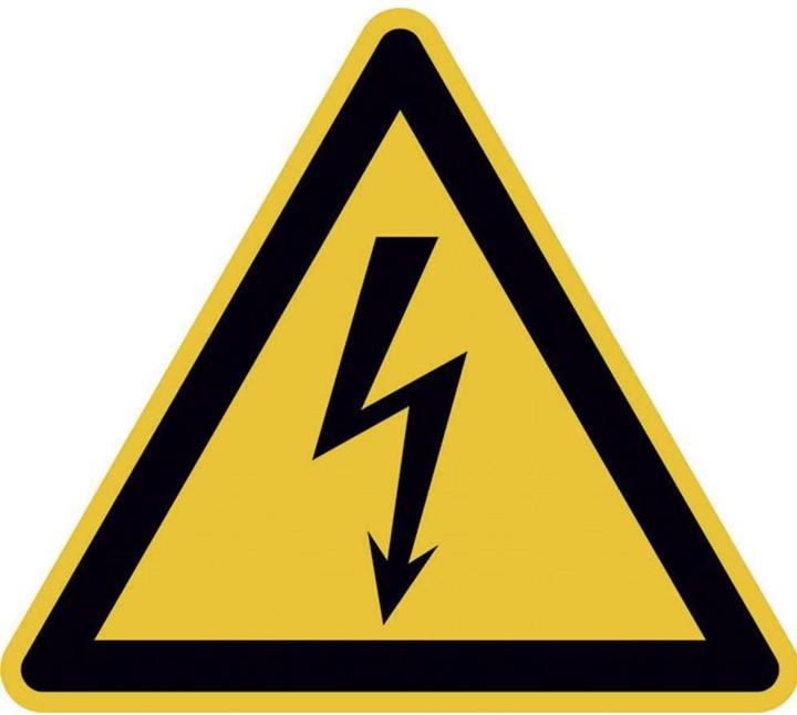 Produktbild SafetyMarking Warnschild Elektrische Spannung Folie selbstklebend 25 mm ISO 7010 44 St.