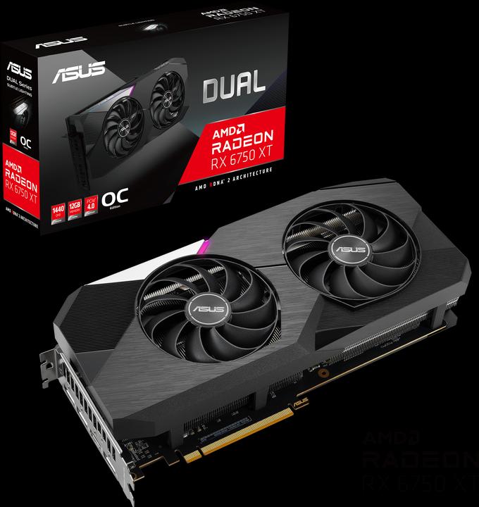 Actual product image ASUS DUAL Radeon RX 6750 XT OC EDITION (12 GB)