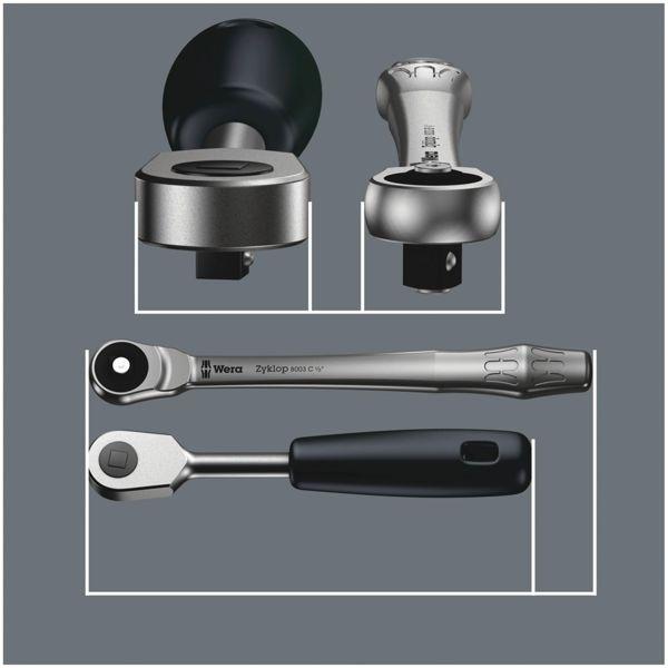 Produktbild Wera 8100 SB 10 Zyklop Metal-Knarrensatz