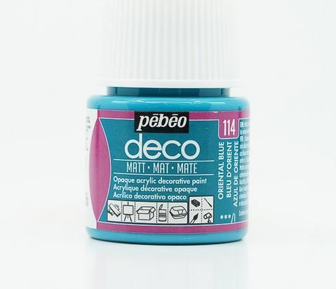 Image du produit Pebeo Deco Couleur acrylique matte (Bleu oriental, 45 ml)