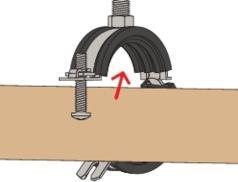 Actual product image Fischer Articulated pipe clamp FGRS 32-37 M8/M10