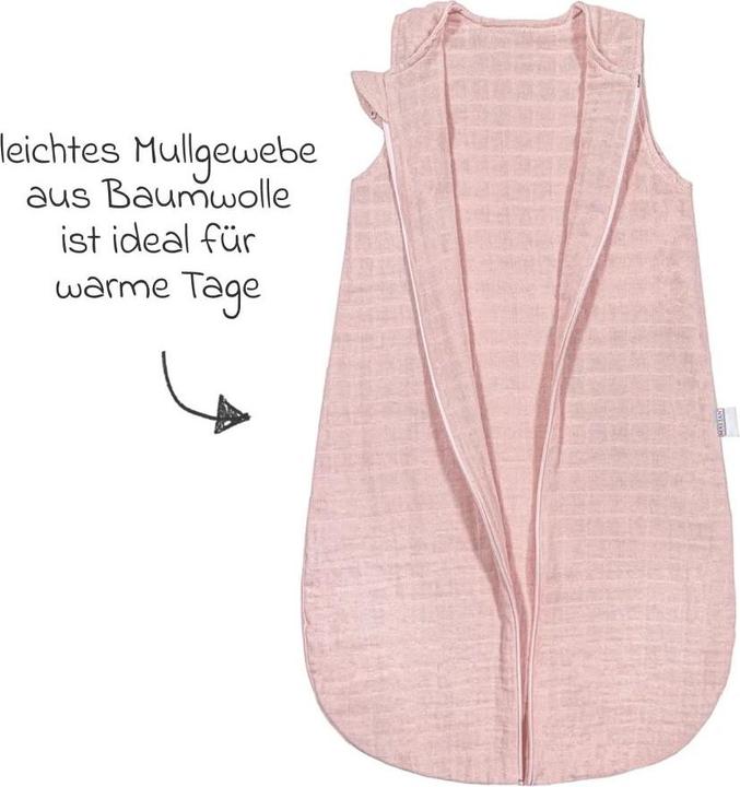 Produktbild Makian Musselin-Schlafsack - Puder - Schlafsäcke (100 cm)
