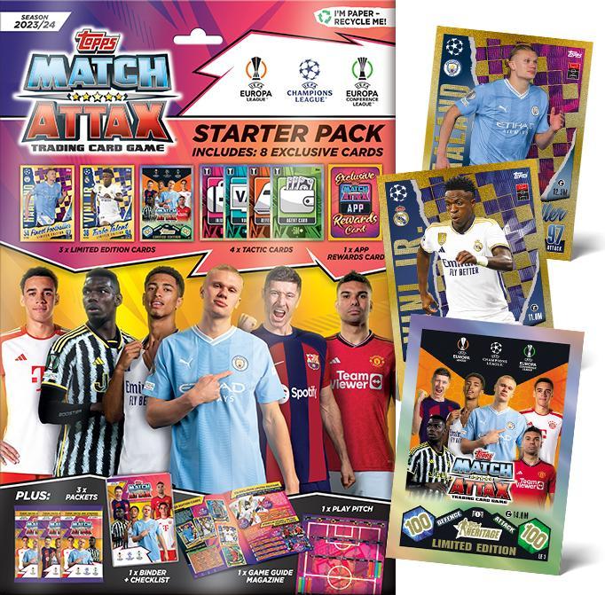 Actual product image Topps Match Attax UCL 23/24 Starter Pack