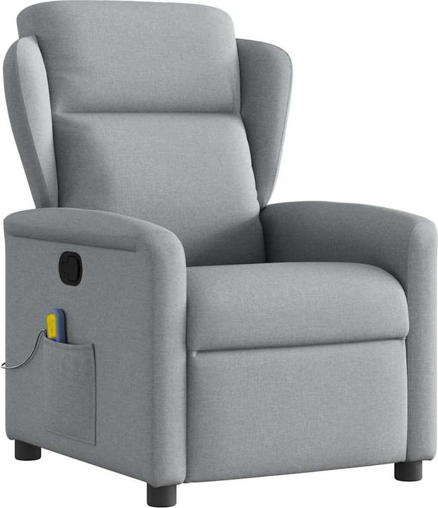 VidaXL Massagesessel Hellgrau Stoff