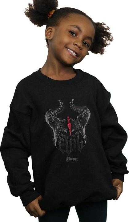 Actual product image Disney Girls Maleficent Mistress Of Evil Evil Horns Sweatshirt (152, 158)