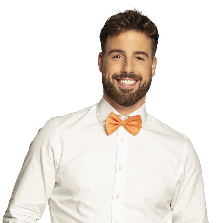 Actual product image Boland Bow tie in orange satin fabric