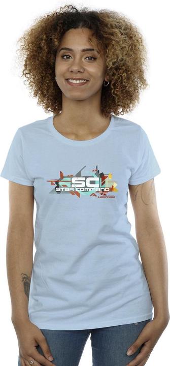 Actual product image Disney Womens/Ladies Lightyear Star Command Graphic Title Cotton T-Shirt (L)