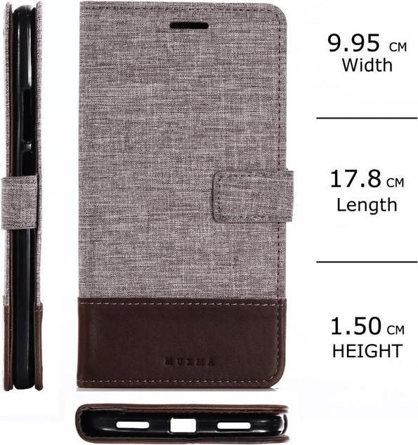 Image du produit MU Classic Housse en cuir/tissu bicolore (Mi Max 2)
