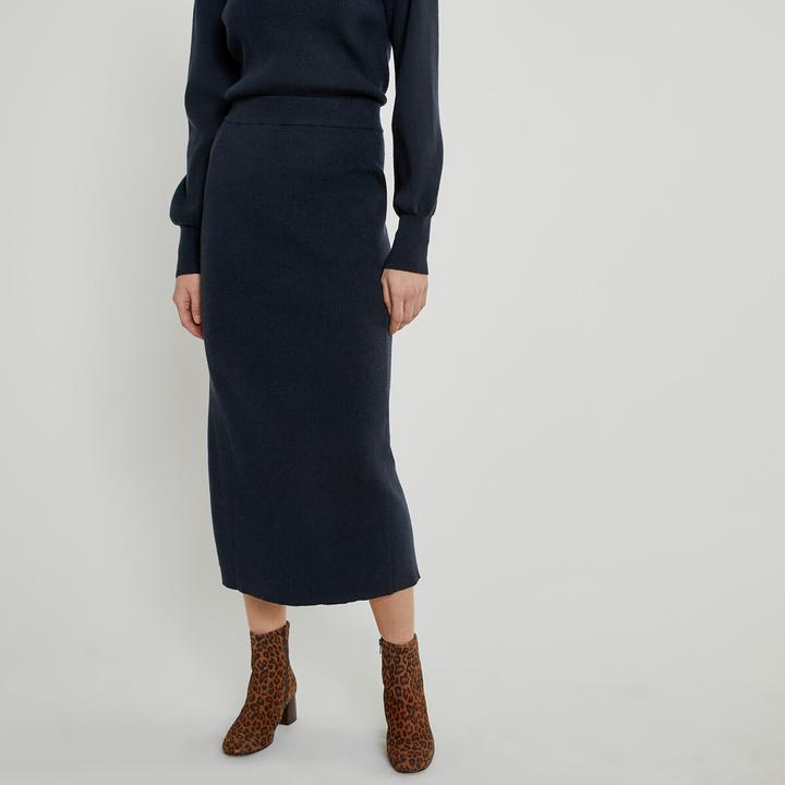Produktbild La Redoute Collections Langer Schlauchrock aus Strick (XL)