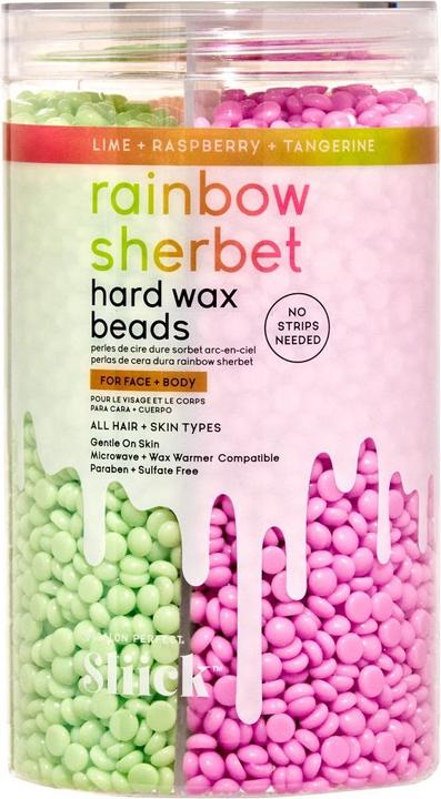 Actual product image Salon Perfect Sliick Heard Wax Beads Rainbow Body Wax Sherbet 425G (425 g)