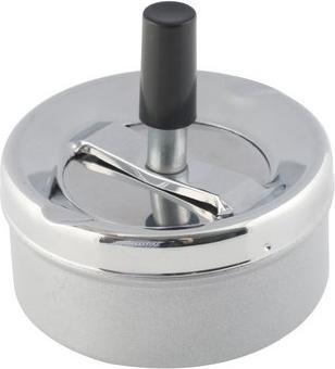 Image du produit Axentia Cendrier rotatif, environ 9,5 cm, chromé