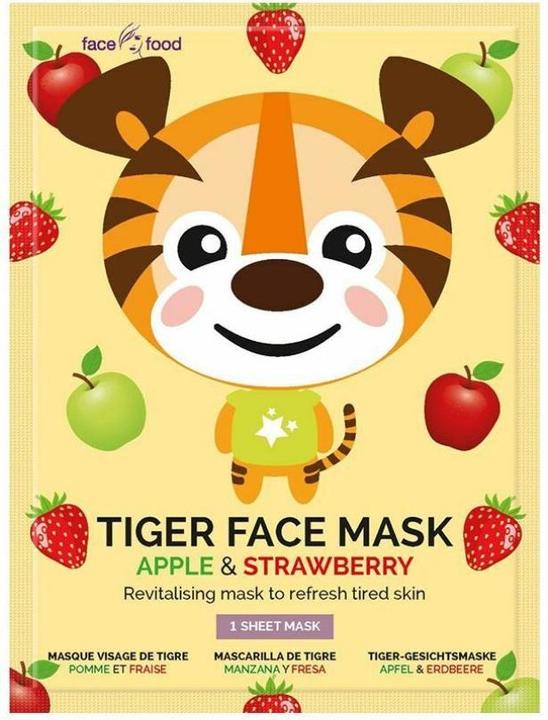 7th Heaven ANIMAL MASK TIGRE FABRIC MASK von Apfel- und Erdbeeraroma