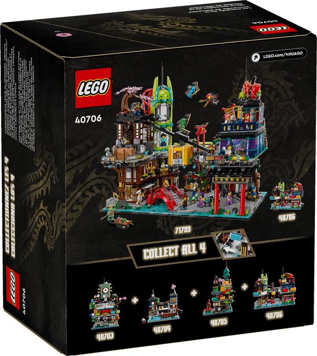 Image du produit LEGO Micro-modèle Ninjago des marchés de NINJAGO® City (40706, LEGO Ninjago)