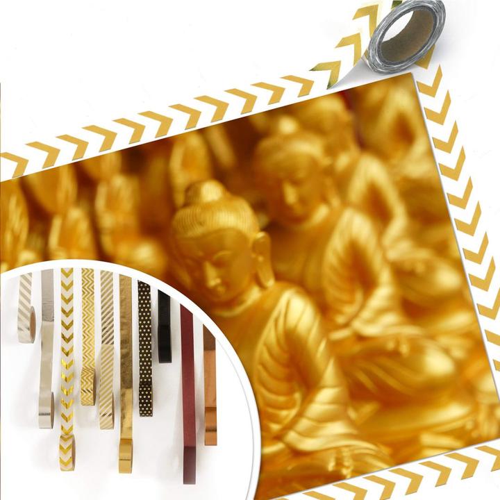 Actual product image Trenddeko Golden Buddha (45 x 30 cm)